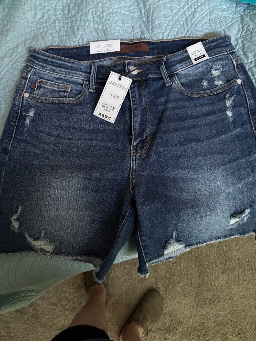 Judy Blues mid-rise shorts XL